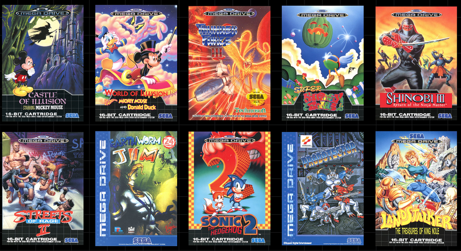 Collage of Sega Mega Drive RPGs